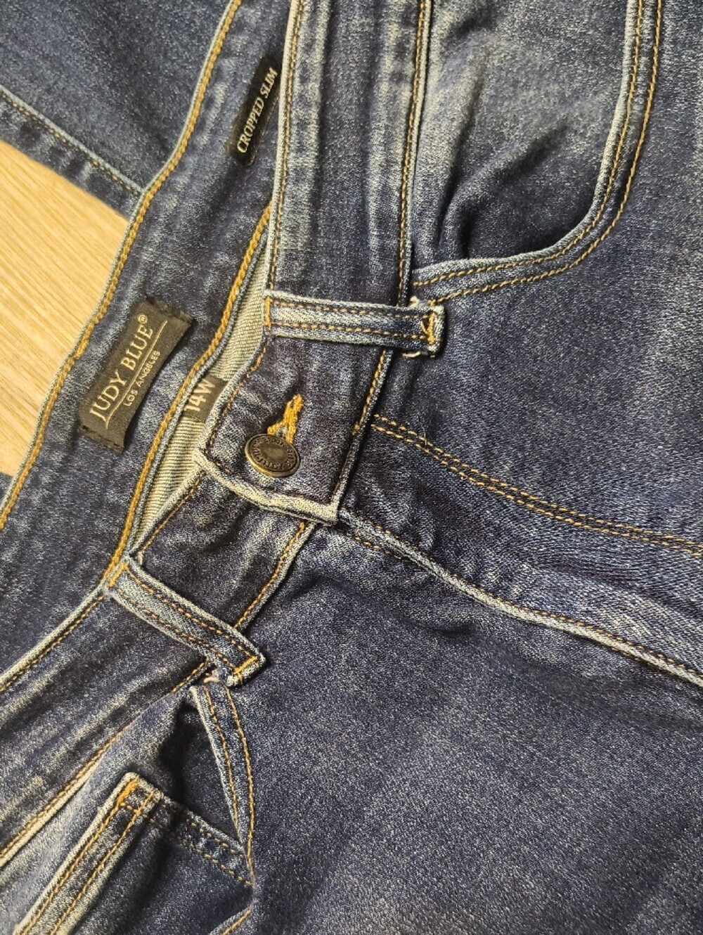 S1123 High Rise Cropped Slim w/26" Inseam👖Judy Blue Women's Size 14W Jeans